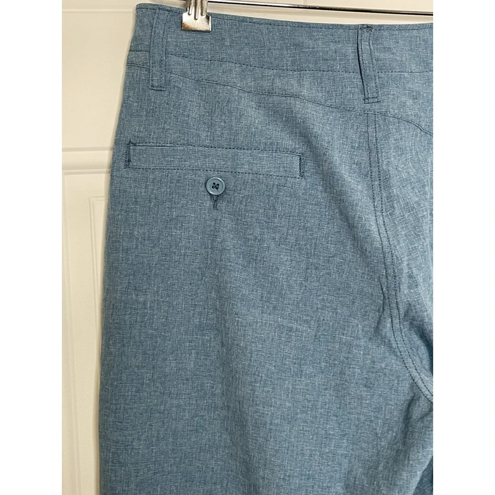 Volcom Surf & Turf 4 Way Stretch Men's Size 30 Hybrid Blue Chino Shorts Golf